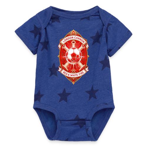Red London Cannon T Shirt,Football City Pride Gift - Baby 5 Star Print One Piece