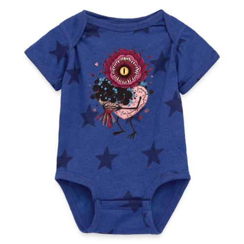 Gothic Valentine Eldritch Bloom – Dark Rom - Baby 5 Star Print One Piece