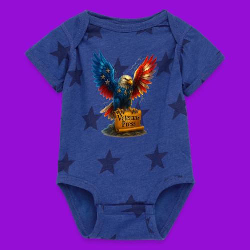 Veterans Press - Baby 5 Star Print One Piece