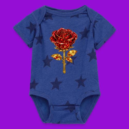 Golden Rose - Baby 5 Star Print One Piece