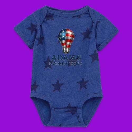 Adams promotions American flag metallic light bulb - Baby 5 Star Print One Piece