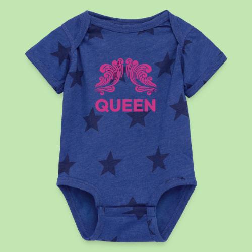 Queenlisse™ Signature Crown T-Shirt – Elegant - Baby 5 Star Print One Piece