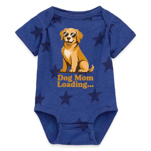 Dog Mom Loading Golden Retriever Sunglasses - Baby 5 Star Print One Piece
