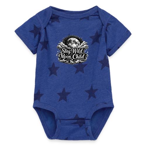 Stay Wild Moon Child - Baby 5 Star Print One Piece
