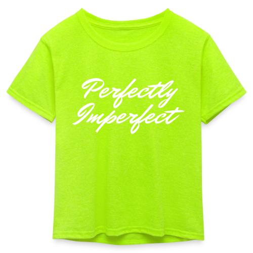Perfectly Imperfect Merch - Kid's 50/50 Neon T-Shirt