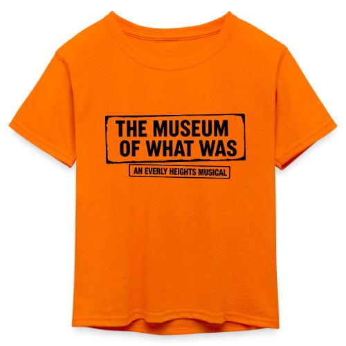 Museum of What Was Logo (Black) - Kid's 50/50 Neon T-Shirt