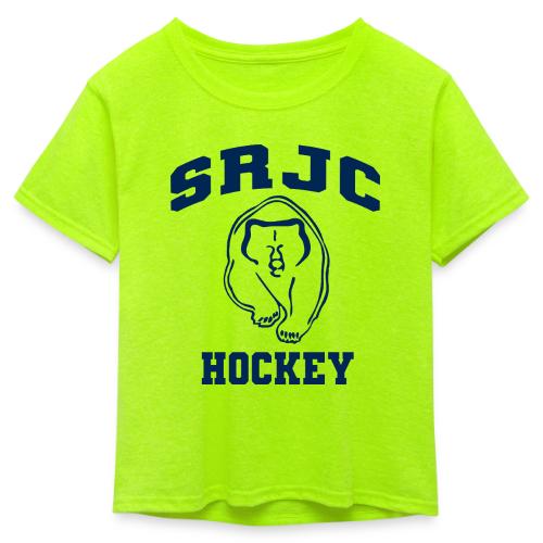 SRJC Classic Navy SLIM 2.0 - Kid's 50/50 Neon T-Shirt