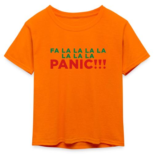 Anxiety Christmas - Kid's 50/50 Neon T-Shirt