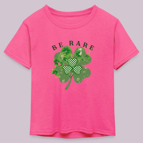 BE RARE - Kid's 50/50 Neon T-Shirt
