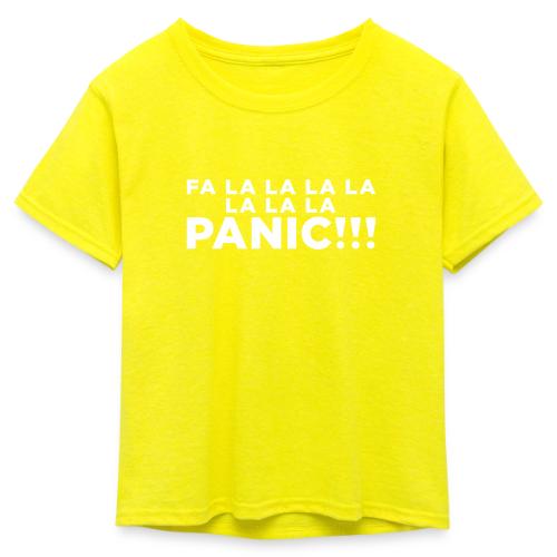 Funny ADHD Panic Attack Quote - Kid's 50/50 Neon T-Shirt