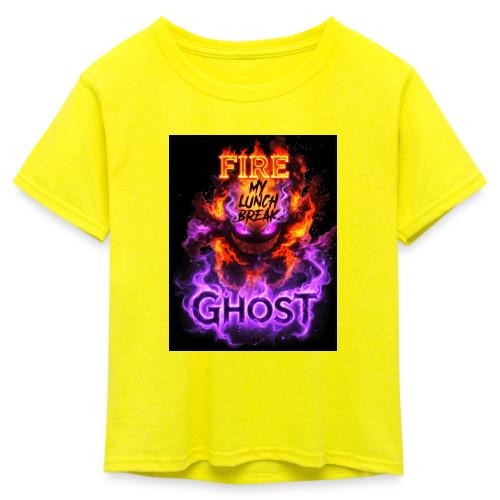 FIRE GHOST 26 - Kid's 50/50 Neon T-Shirt