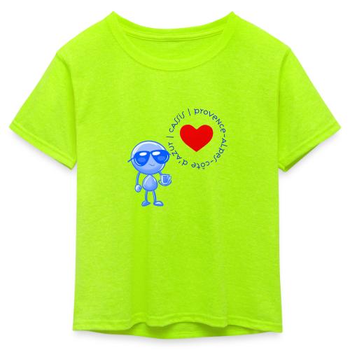 Smoon City_Cassis Provence Alpes Côte d Azur - Kid's 50/50 Neon T-Shirt