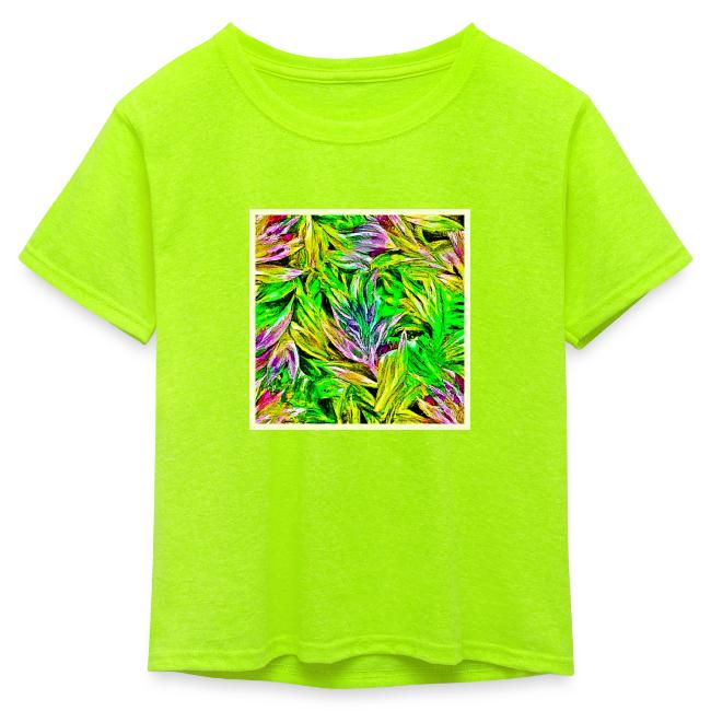 Vibrant Plant Strokes Design