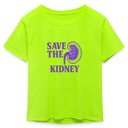 Save the kidney - Kid's 50/50 Neon T-Shirt