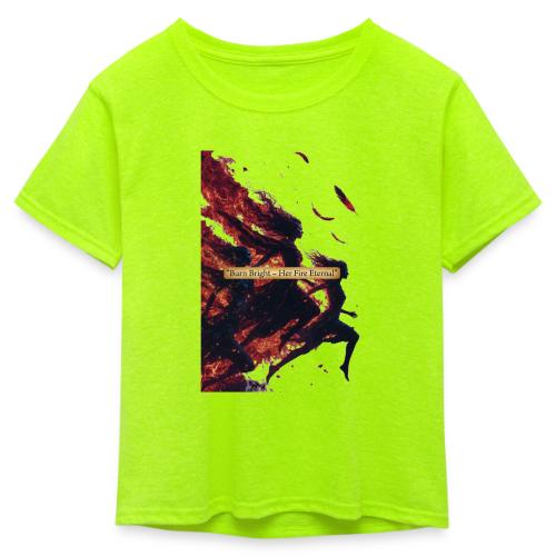 Women's Day Legacy T Shirt, Women's Day Gift - Kid's 50/50 Neon T-Shirt