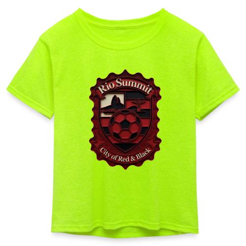 Flamengo Scarlet Summit T-Shirt, Football Gift - Kid's 50/50 Neon T-Shirt