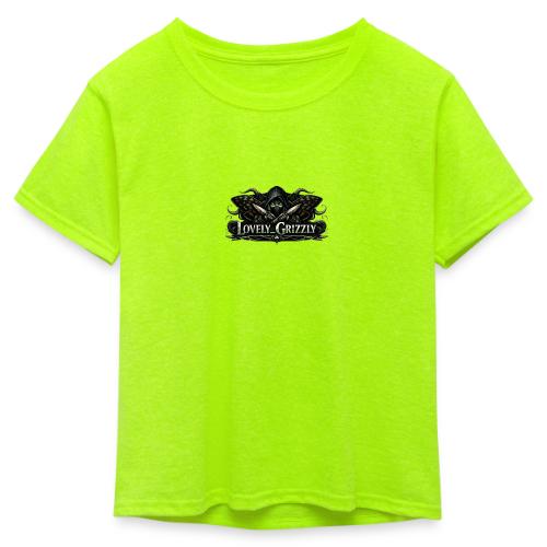 Lovely Grizzly logo - Kid's 50/50 Neon T-Shirt