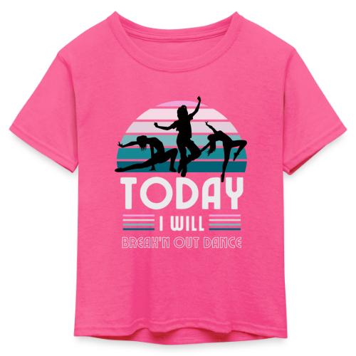 Today I Will - Kid's 50/50 Neon T-Shirt