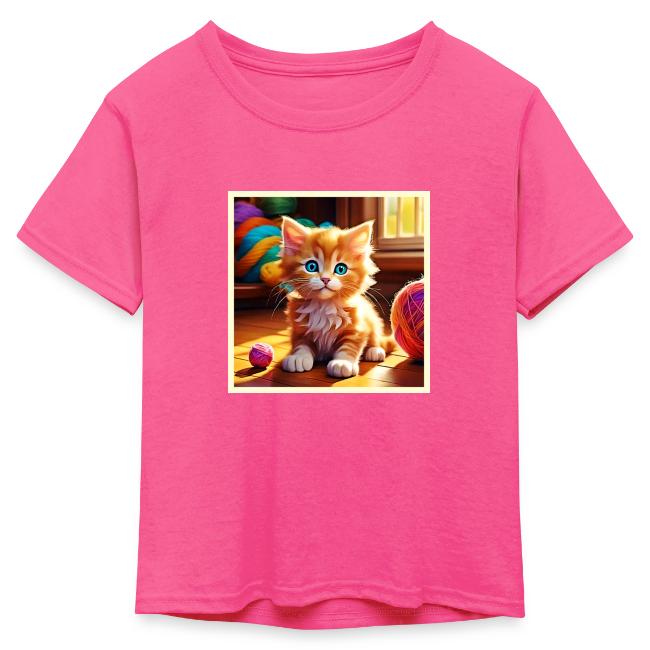 Cute Orange Kitten Art