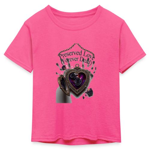 Preserved Love (Forever Dead) T-Shirt - Kid's 50/50 Neon T-Shirt