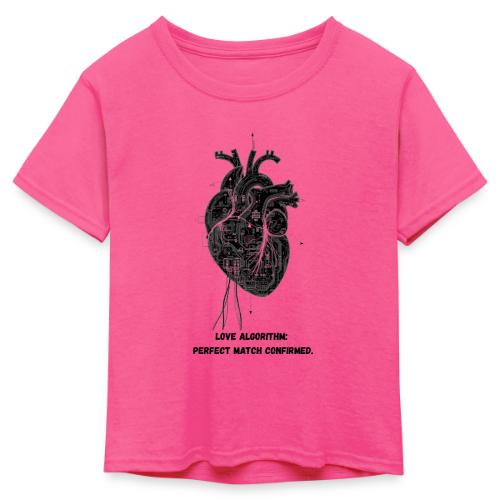 Love Algorithm T-Shirt - Kid's 50/50 Neon T-Shirt