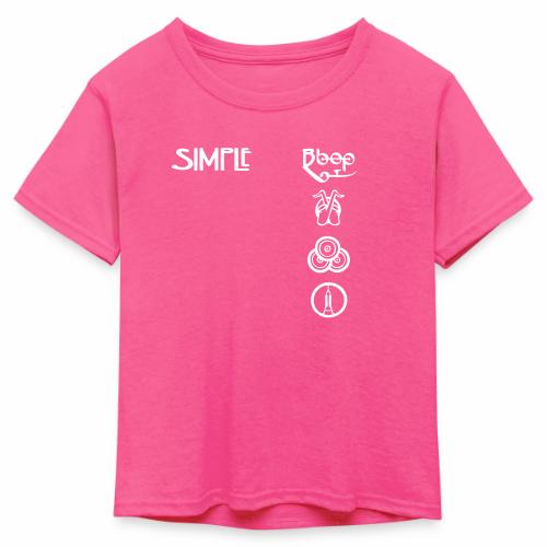 simplesymbolsvert - Kid's 50/50 Neon T-Shirt