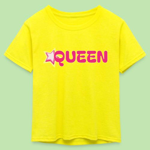 queen high resolution logo transparent 1 - Kid's 50/50 Neon T-Shirt