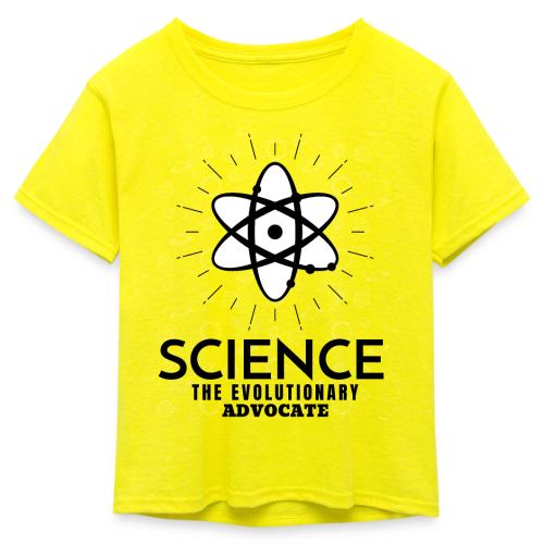 Science The Evolutionary Advocate - Kid's 50/50 Neon T-Shirt