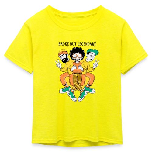 Legendary Broke Crew Retro - Kid's 50/50 Neon T-Shirt