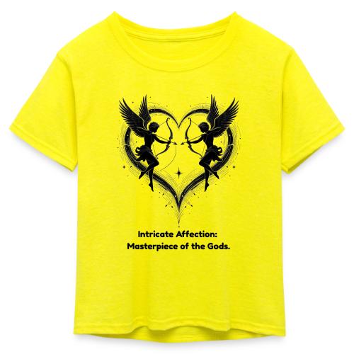 Intricate Affection T-Shirt - Kid's 50/50 Neon T-Shirt
