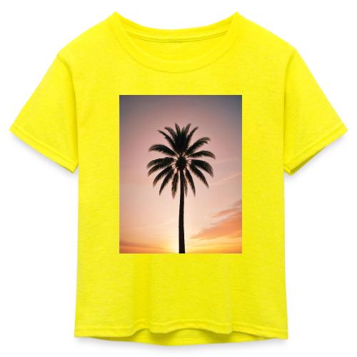 palm peace - Kid's 50/50 Neon T-Shirt
