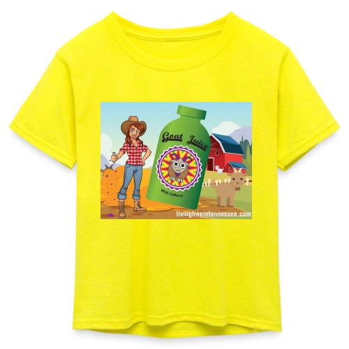 Nicole Sauce's Goat Juice - Kid's 50/50 Neon T-Shirt