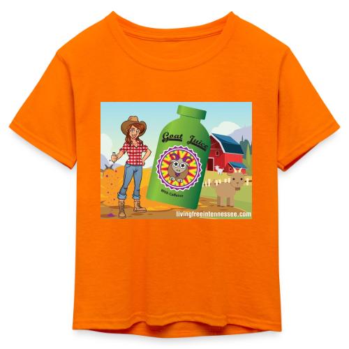 Nicole Sauce's Goat Juice - Kid's 50/50 Neon T-Shirt