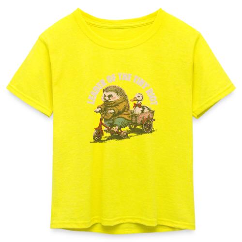 Leader of the Tiny Riot Design - Kid's 50/50 Neon T-Shirt