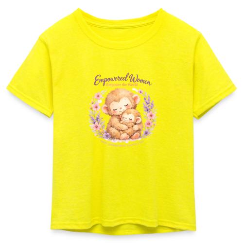 Empowered Women Empower The World Art - Kid's 50/50 Neon T-Shirt