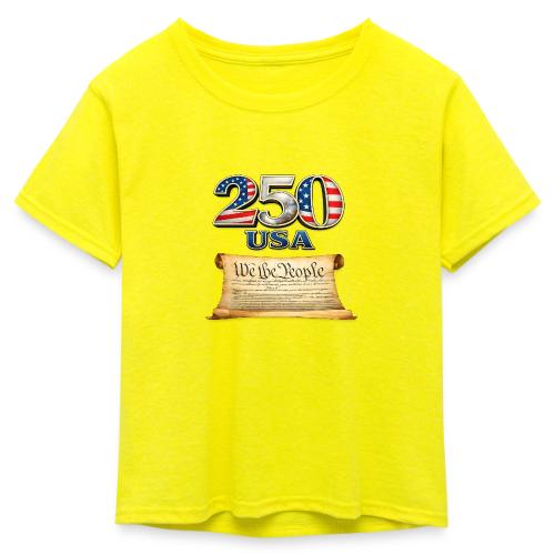 250th anniversary celebration of America - Kid's 50/50 Neon T-Shirt