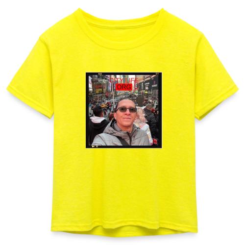 City Life Org Manhattan ft Jean - Kid's 50/50 Neon T-Shirt