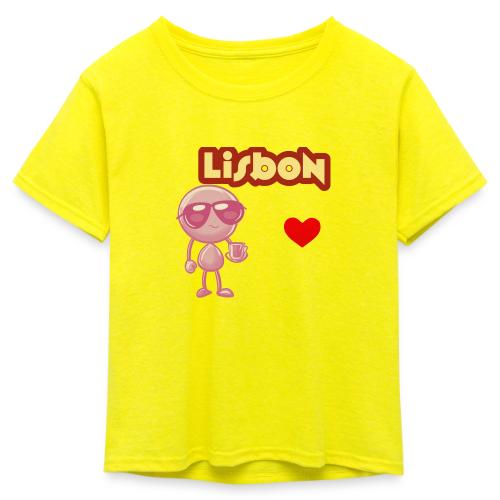 Smoon City_Lisbon - Kid's 50/50 Neon T-Shirt