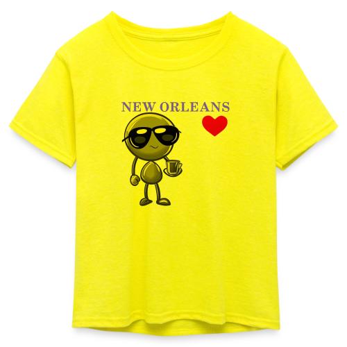 Smoon City_New Orleans - Kid's 50/50 Neon T-Shirt