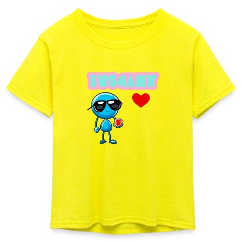 Smoon City_Tuscany - Kid's 50/50 Neon T-Shirt