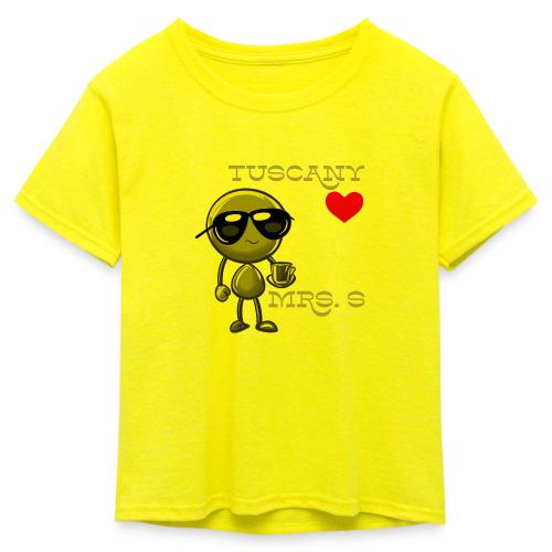 Smoon City_Tuscany Mrs. S - Kid's 50/50 Neon T-Shirt
