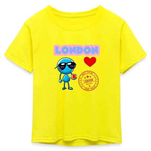 Smoon City_London - Kid's 50/50 Neon T-Shirt