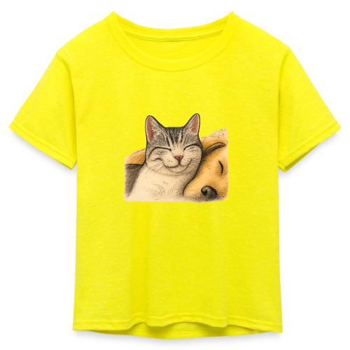 FurEver Friends - Kid's 50/50 Neon T-Shirt