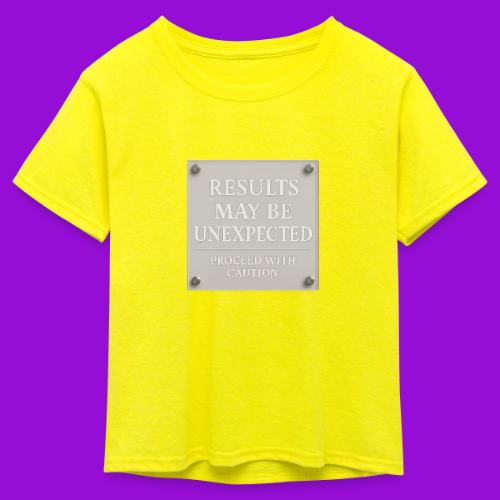 Results - White - Kid's 50/50 Neon T-Shirt