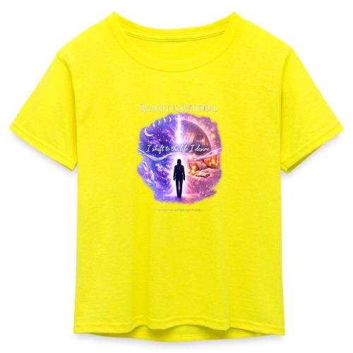 Reality Is Optional Cosmic Reality Shifting Portal - Kid's 50/50 Neon T-Shirt