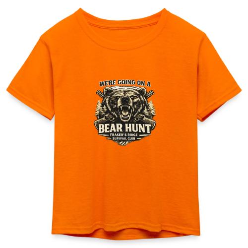 BEAR HUNT - Kid's 50/50 Neon T-Shirt