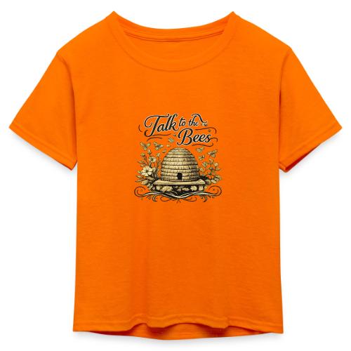 Talk To The Bees - Kid's 50/50 Neon T-Shirt