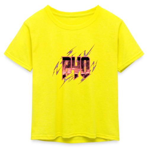 Ayo's Red - Kid's 50/50 Neon T-Shirt