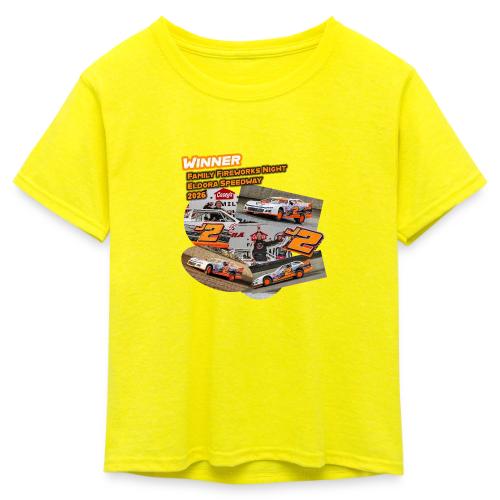 Rob Trent Eldora Speedway FFN#1 Design 1 - Kid's 50/50 Neon T-Shirt