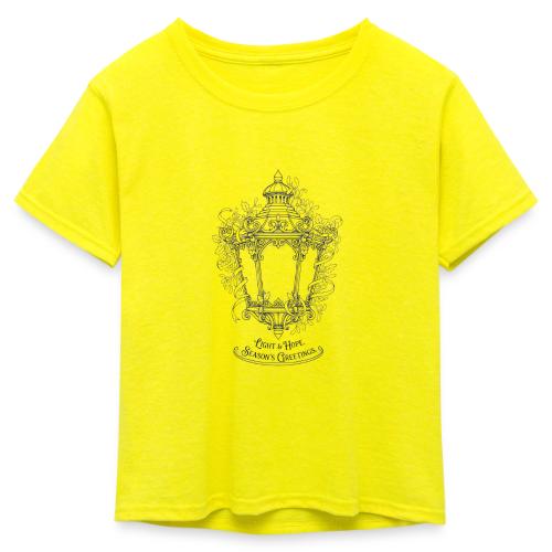 Victorian Lantern T-Shirt - Kid's 50/50 Neon T-Shirt